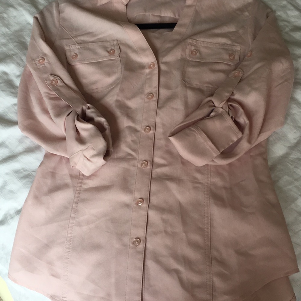 Express Button Down Work Shirt - image 2